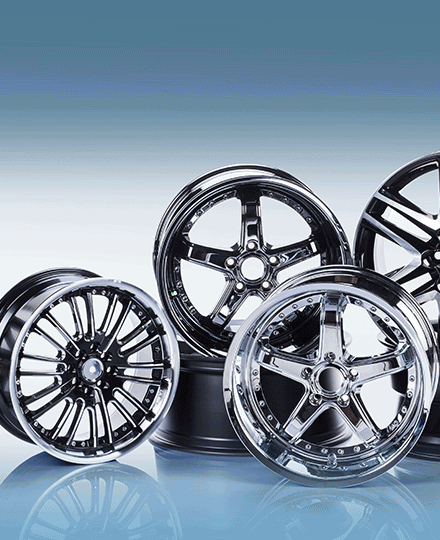 Roues et charnières automobiles en aluminium